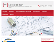 Tablet Screenshot of elektro-reibsch.de